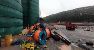 高明碎石機(jī)廠房用線（佛山市易順磊建材有限公司）