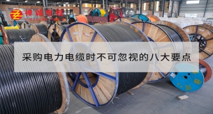 采購電力電纜時不可忽視的八大要點