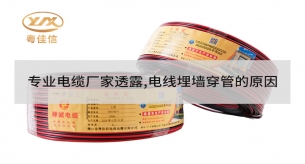 專業電纜廠家透露，電線埋墻穿管的原因